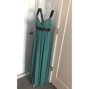 Formal Party Evening Gown Long Dress Deep V Plunge Prom Wedding Cocktail 4